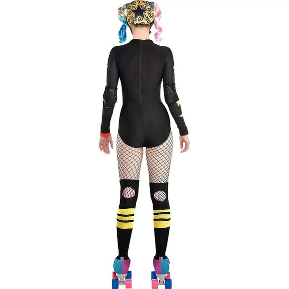 Harley Quinn Roller Derby Halloween Costume for Women, Birds of Prey, - Picture 3 of 7